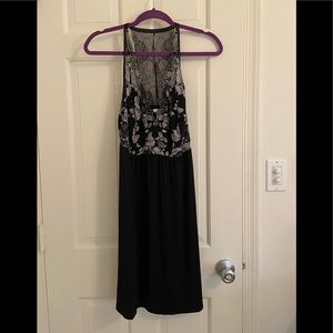 Soma NWT Cool Nights black and grey nightgown XL